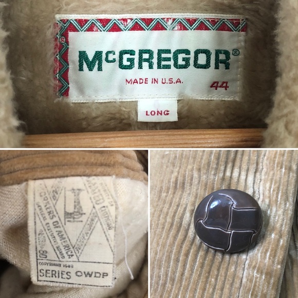 Vintage McGregor Faux Shearling Lined Barn Coat chore coat work coat - Picture 15 of 15